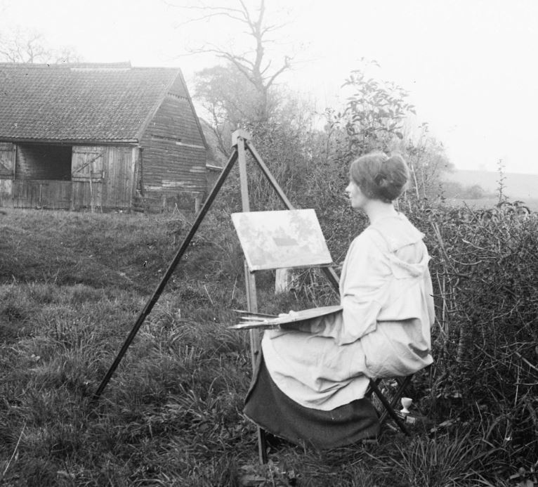 Eleanor Gribble Painting on site