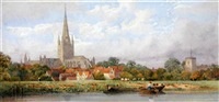 Norwich Cathedral from the Wensum
