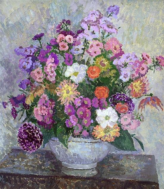 Still Life of Flowers in a Bowl