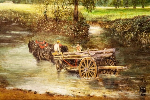 The Haywain - after Constable