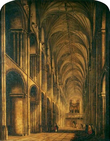 The Nave of Norwich Cathedral, Norfolk, Looking East