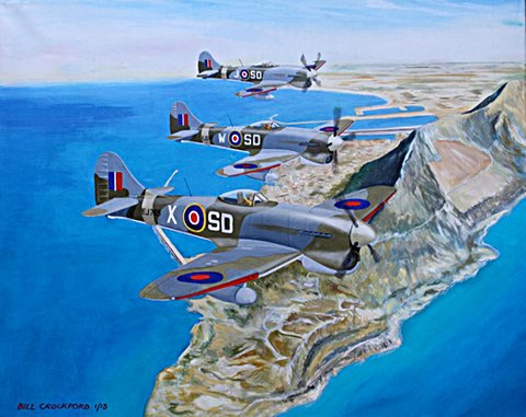 Hawker Tempest V's Over the Rock