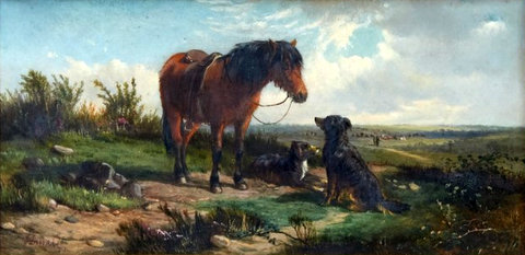 Drover Pony and Dogs