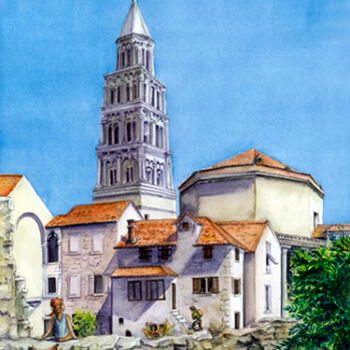 Saint Dominus Bell Tower in Split, Croatia