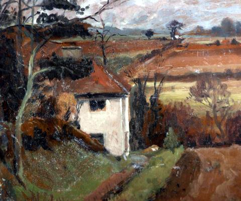 Cottage in an Autumn Landscape