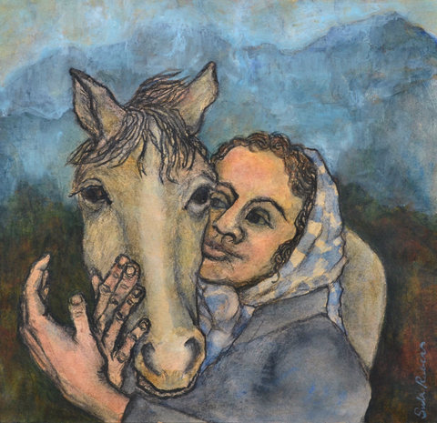 Mountain Girl with Horse