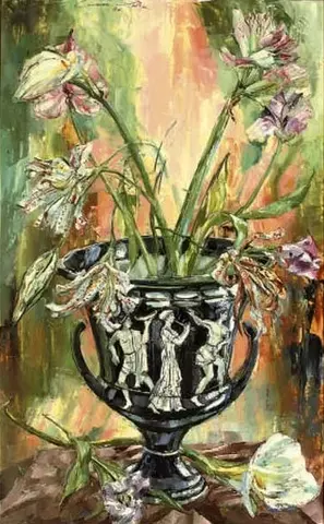 Lilies in a Grecian Vase