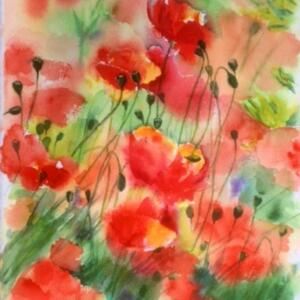 Poppies in the Breeze